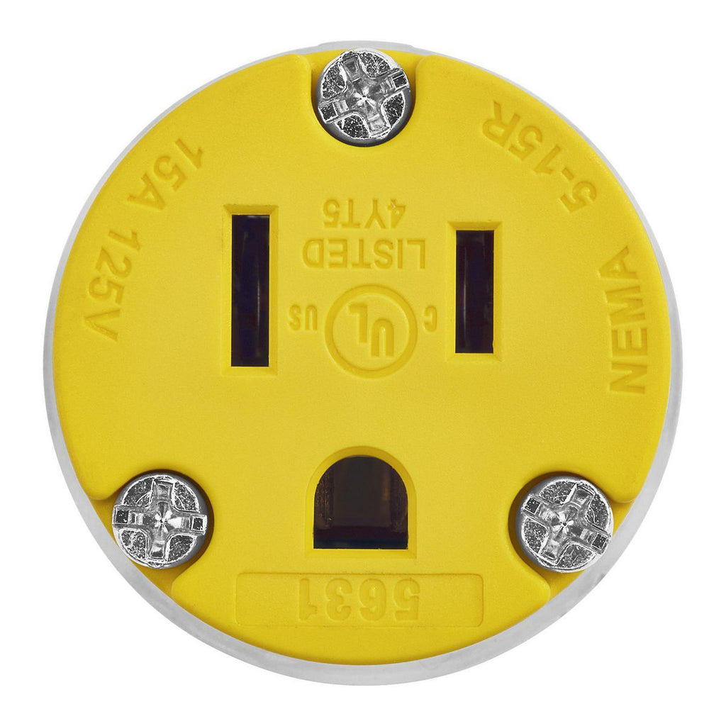 125V 15 Amp 12-18 AWG Light Up Female Connector C695238