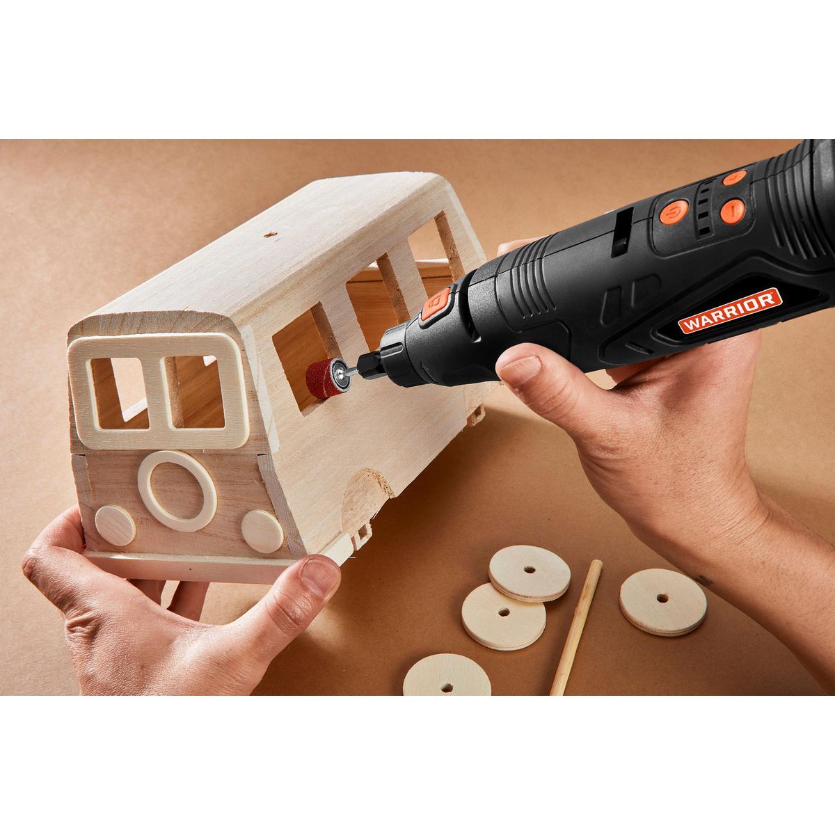 12V Cordless Rotary Tool Kit with 19-Piece Accessories W355611