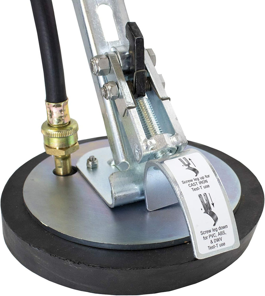 8 Inch Test Tee Mechanical Test Plug with Adjustable Leg A5627