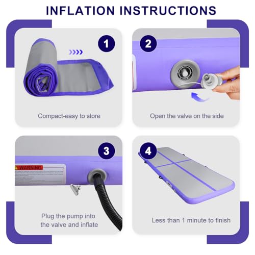 Inflatable Air Gymnastics Tumbling Mat with Electric Air Pump P335156