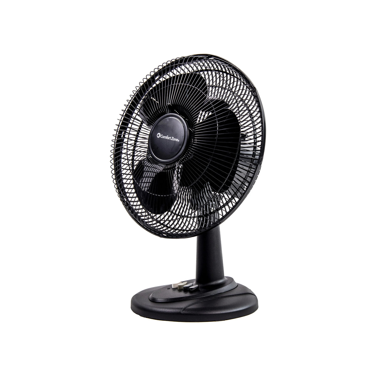 12” 3-Speed Oscillating Table Fan with Adjustable Tilt, Black P8560