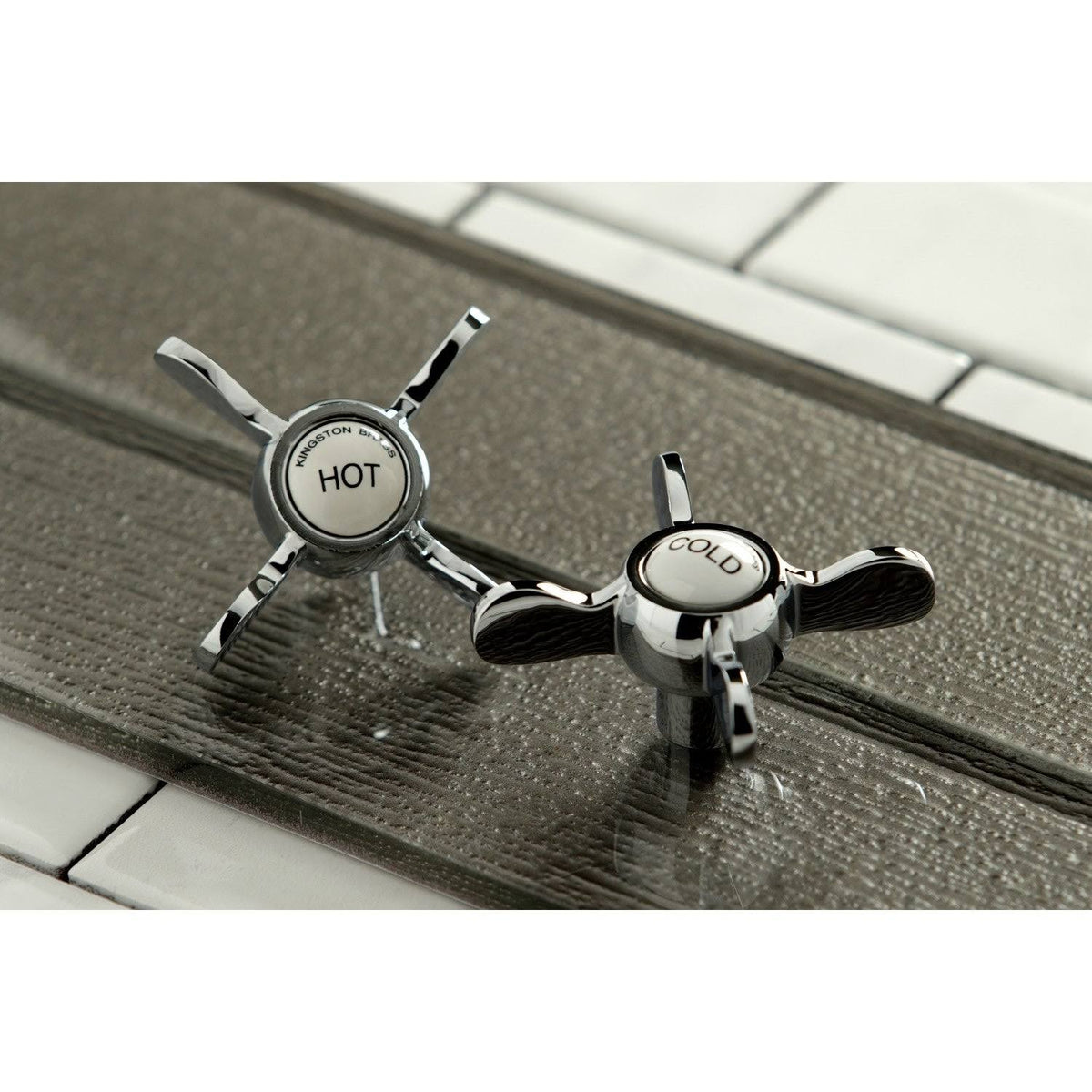 Polished Chrome Widespread Bathroom Faucet N99371