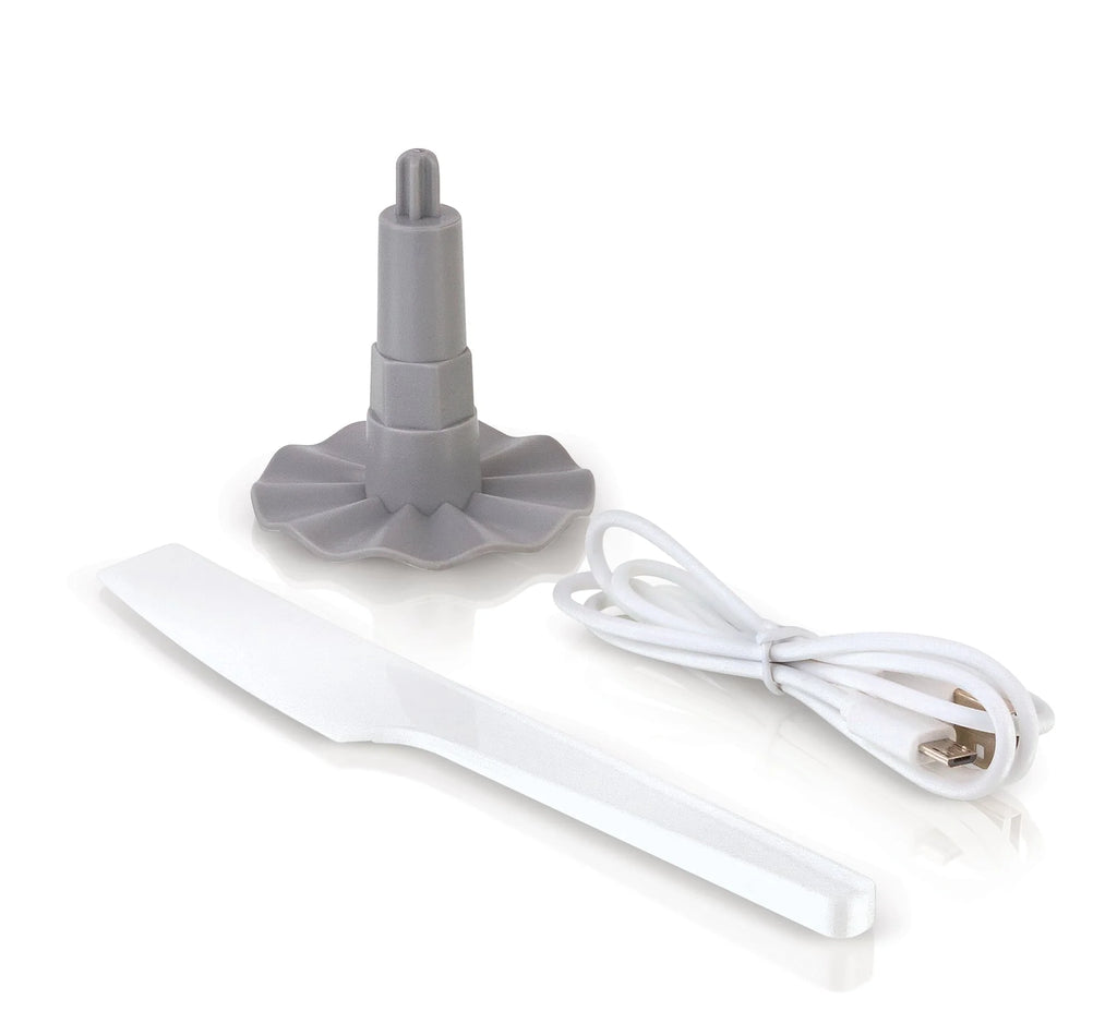 Cordless Rechargeable Chopper With Scale And Two Glass Bowls And 2 Blades H850088