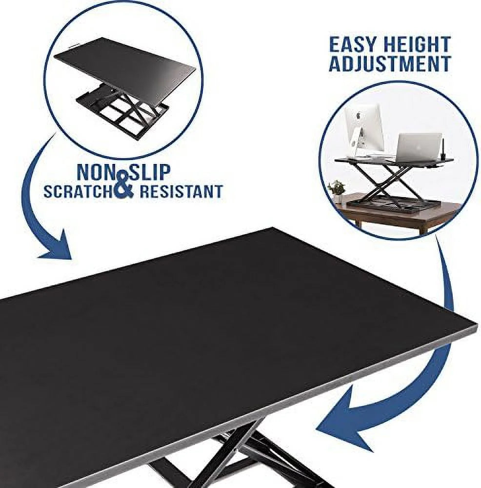Adjustable Black Standing Desk Converter A6623