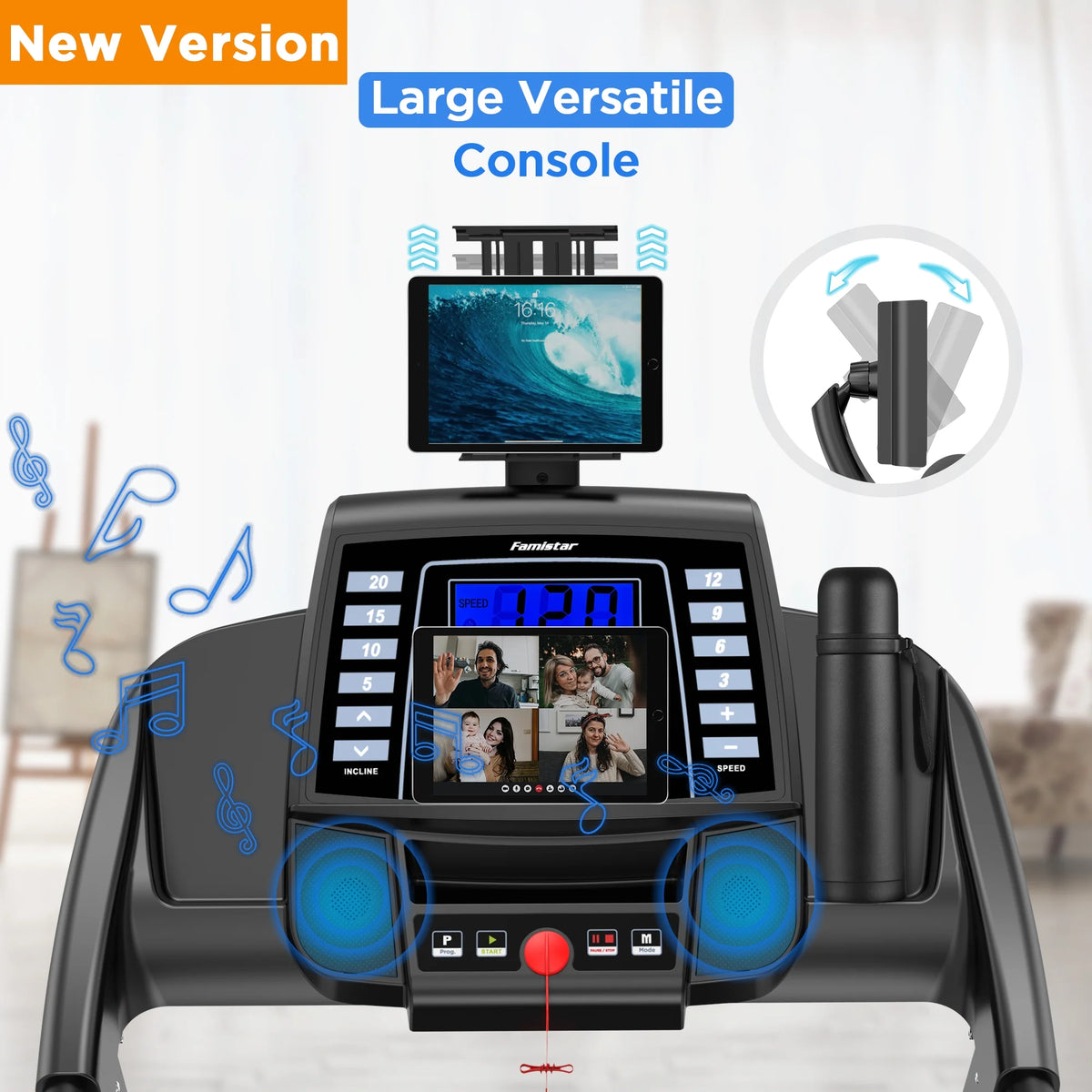 4.0HP Folding Treadmill with Auto Incline J8440
