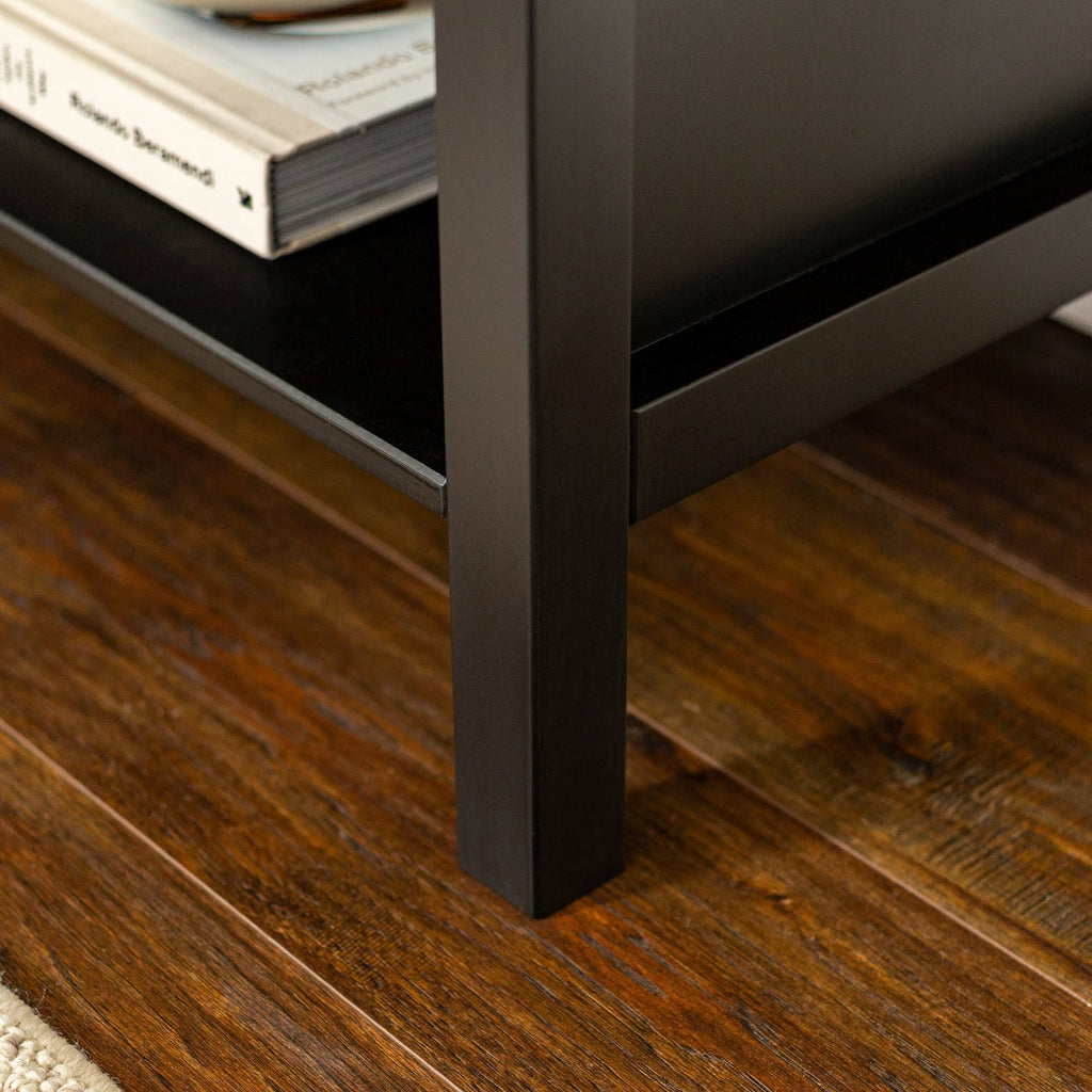Walnut 1-Drawer Nightstand T1369