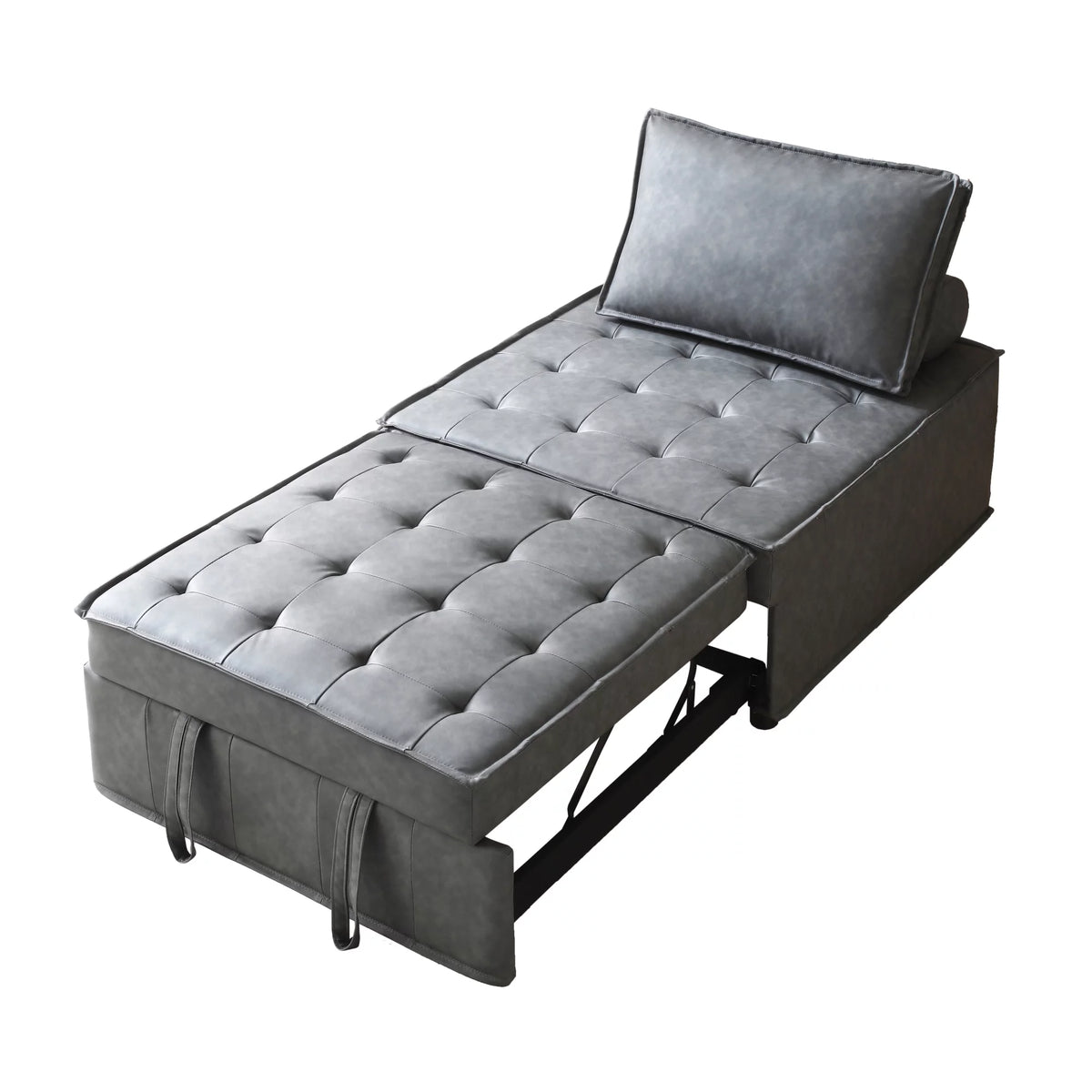 Faux Leather Ottoman Sofa Bed T2282