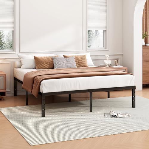 14 Inch Twin Size Metal Platform Bed Frame with Under Bed Storage L501828