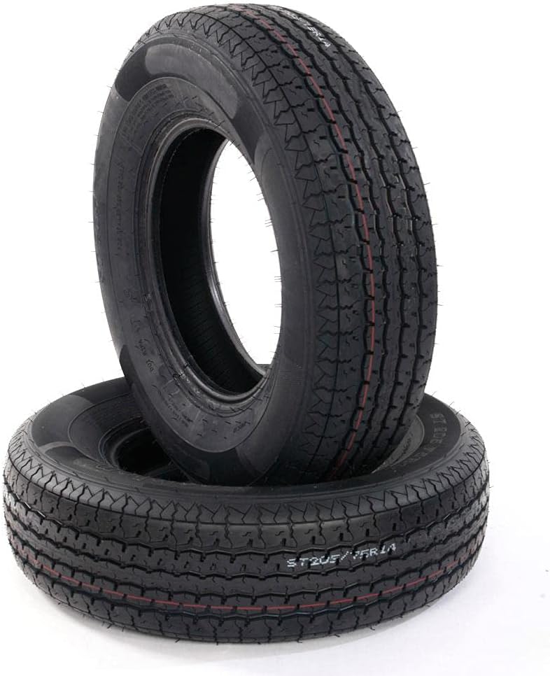2PCS ST205-75R-15 Trailer Tire Load Range D 8PR Tubeless Tires R965
