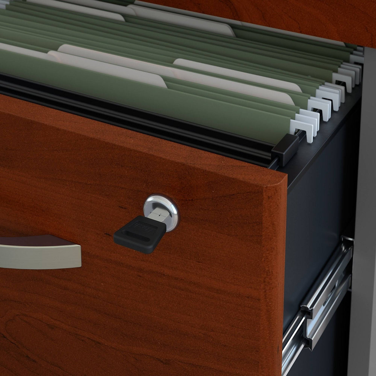 3 Drawer Mobile File Cabinet, Hansen Cherry X3646