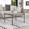 Light Grey 37-inch Steel Round Coffee Table C7838