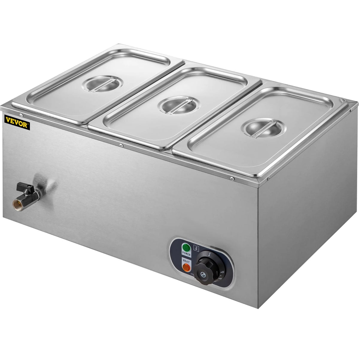 Food Warmer Bain Marie Steam Table 3-pan 850w T808
