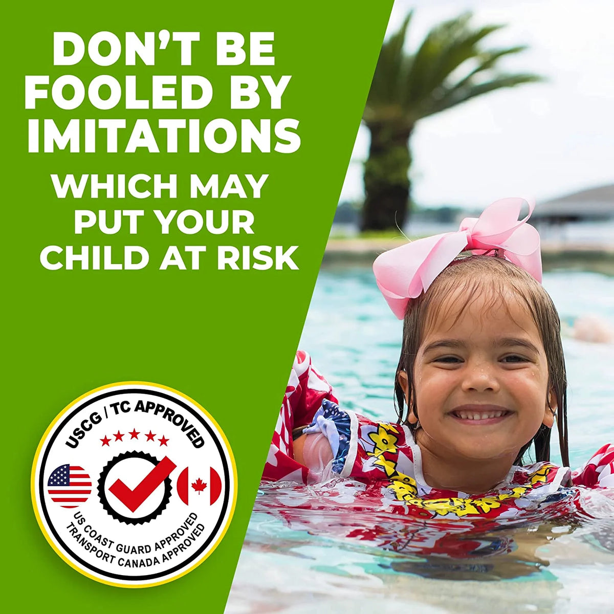 Kids Swim Vest Life Jacket 33-55 LBS V888437
