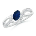 Sapphire Ring 1.1 ct 925 Ring Size 7.5 U719760