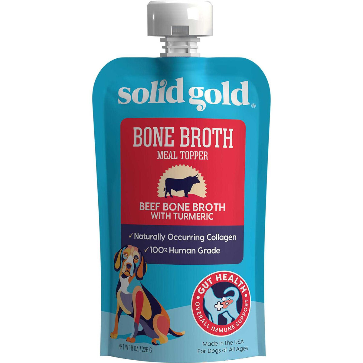 Beef Bone Broth with Turmeric Dog Food Topper S4544