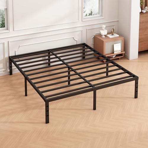 14 Inch Twin Size Metal Platform Bed Frame with Under Bed Storage L501828