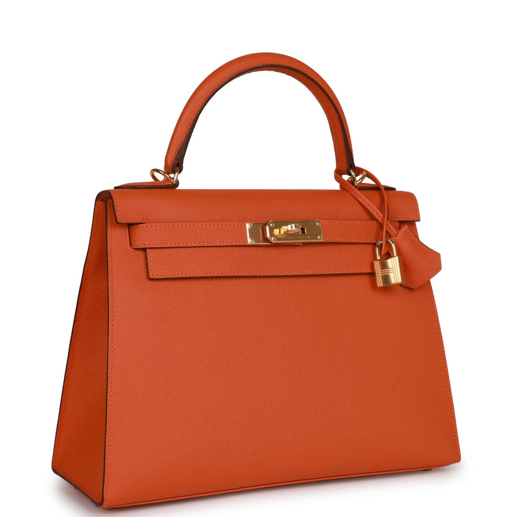 Orange Epsom Leather Bag Q232
