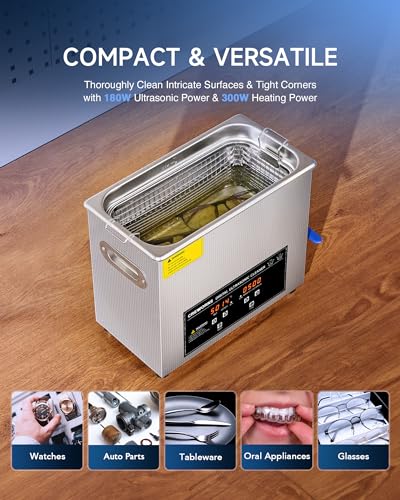10L Digital Ultrasonic Cleaning Machine with Heater & Timer G468108