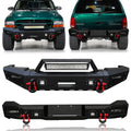Front Rear Bumpers for 1998-2003 Dodge Durango with Winch Seat (Steel) U75950