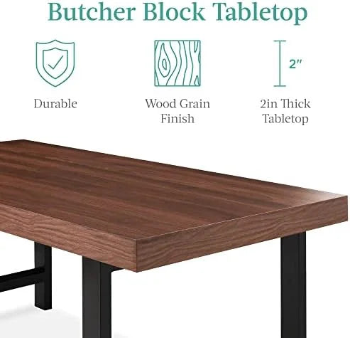 44in Rectangular Coffee Table with 2in Metal Legs X40218