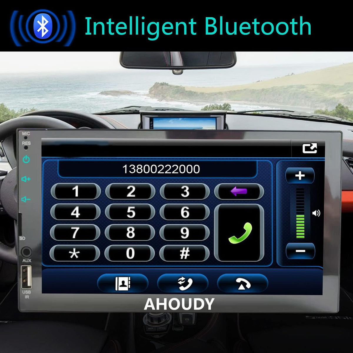7 Inch Double Din Touchscreen Car Stereo with Bluetooth S574