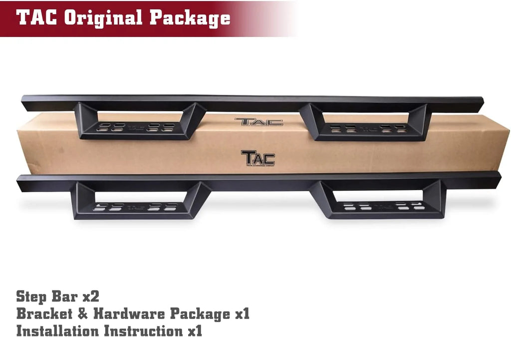 Black 2pcs Running Boards Side Steps V231
