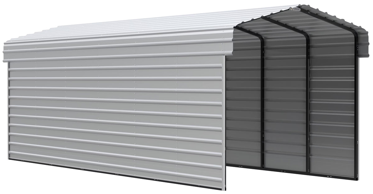 Galvanized Steel Carport Kit, 10' x 29' x 9' V8931
