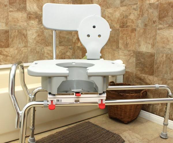 Sliding Transfer Bench with Cut-Out Swivel Seat H29939