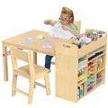 Kids Art Table and Chairs Set with Storage Q63672