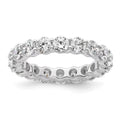 14k White Gold Size 6 3 carat Diamond Eternity Band G61816
