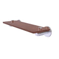 Polished Chrome Solid Ironwood Shelf W326
