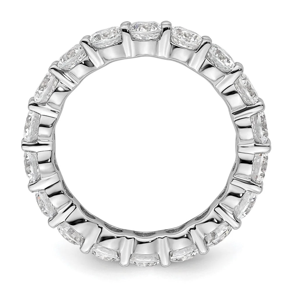 14k White Gold Size 6 3 carat Diamond Eternity Band G61816