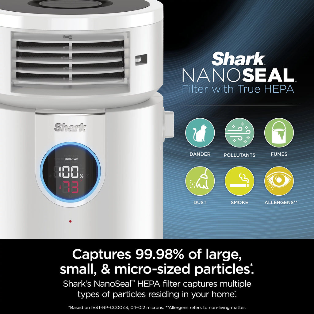 3-in-1 Air Purifier, Heater & Fan, HEPA Filter, White L218538
