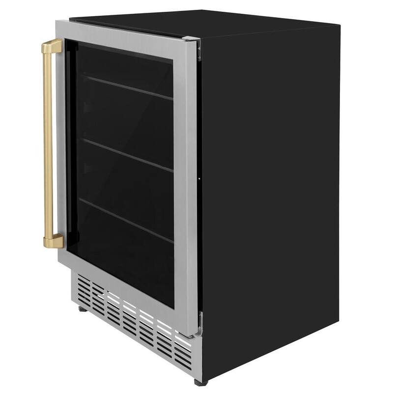 24 in. Single Zone 154-Can Stainless Steel Beverage Fridge C2481
