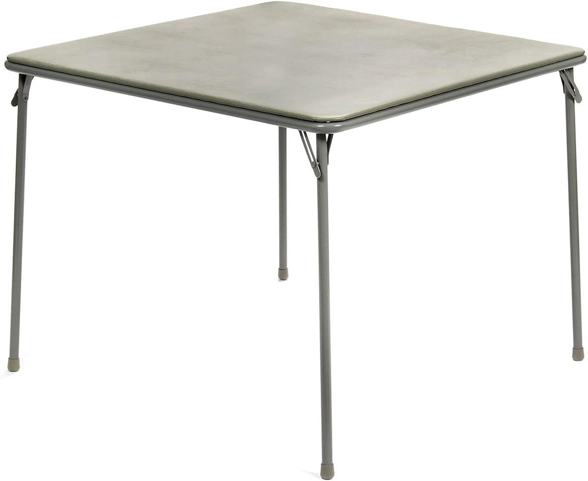 Black 5pc Folding Card Table and Padded Chair Set D4663