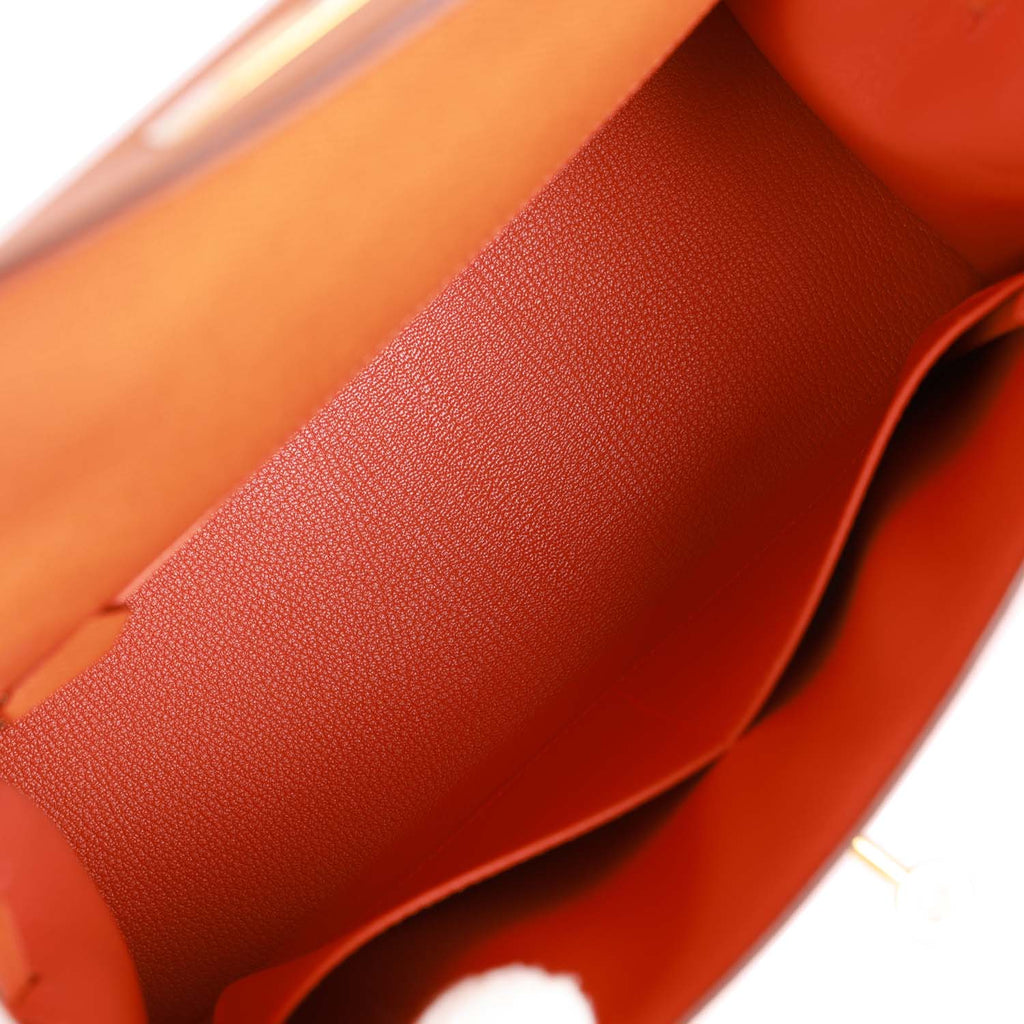 Orange Epsom Leather Bag Q232