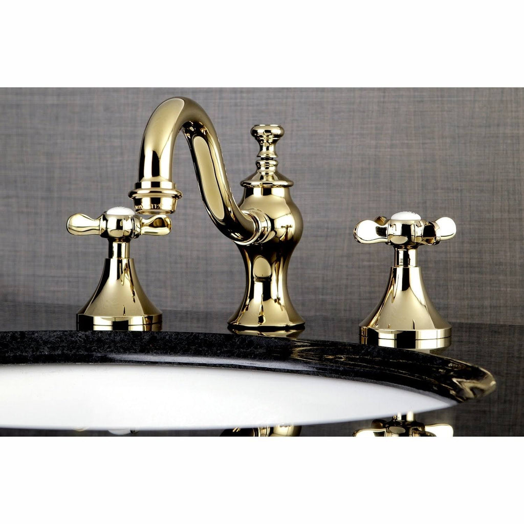 Polished Chrome Widespread Bathroom Faucet N99371