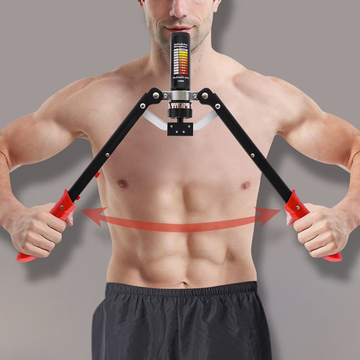 22-440lbs Hydraulic Power Twister Arm Exerciser Chest Expander F3762