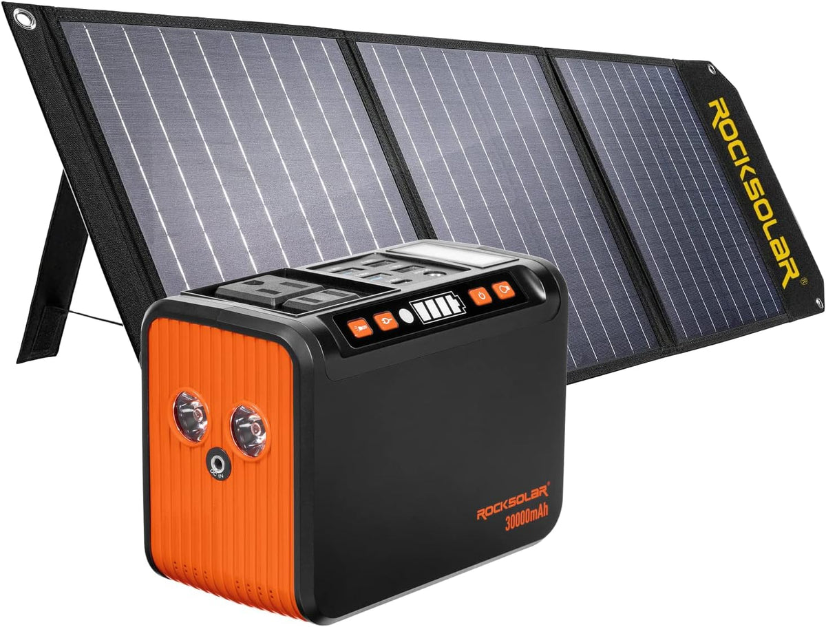 Portable Power Station and Foldable Solar Panel X9438