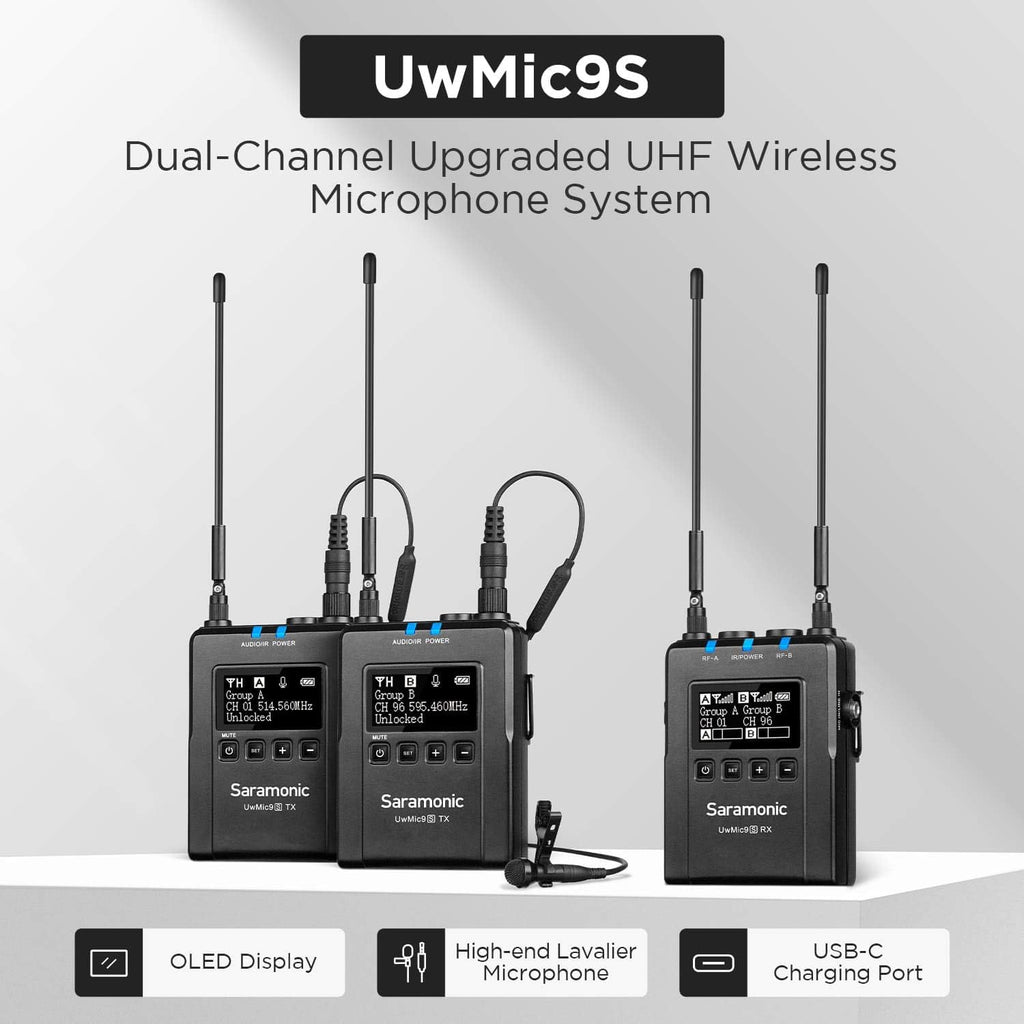 UHF Wireless Microphone System 2 Transmitters 1 Receiver G7036