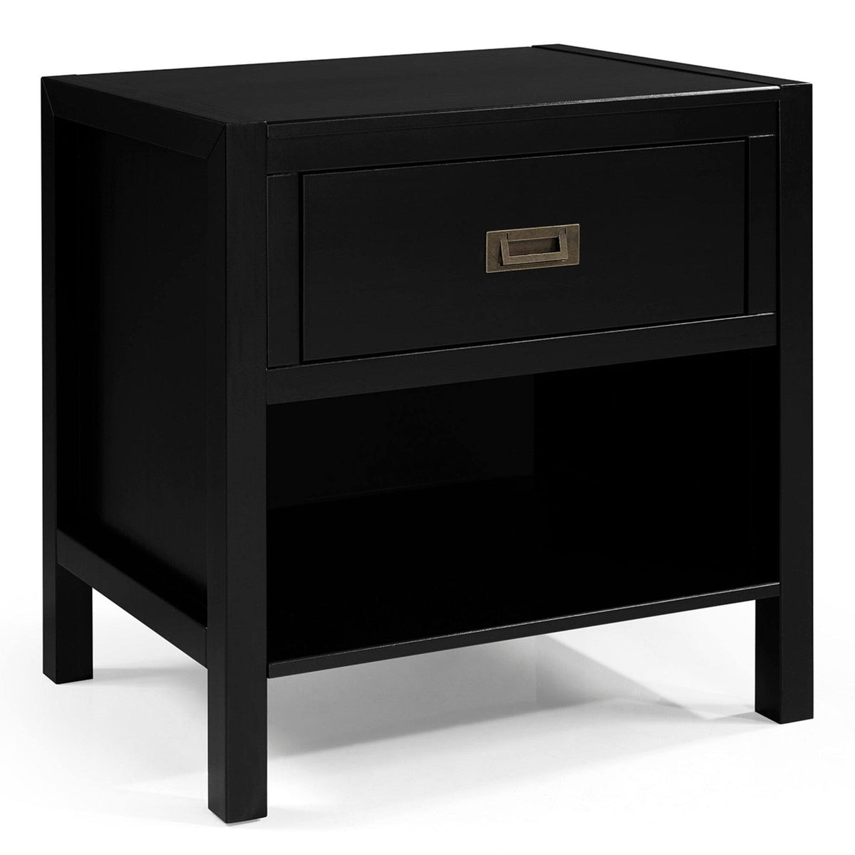 Walnut 1-Drawer Nightstand T1369