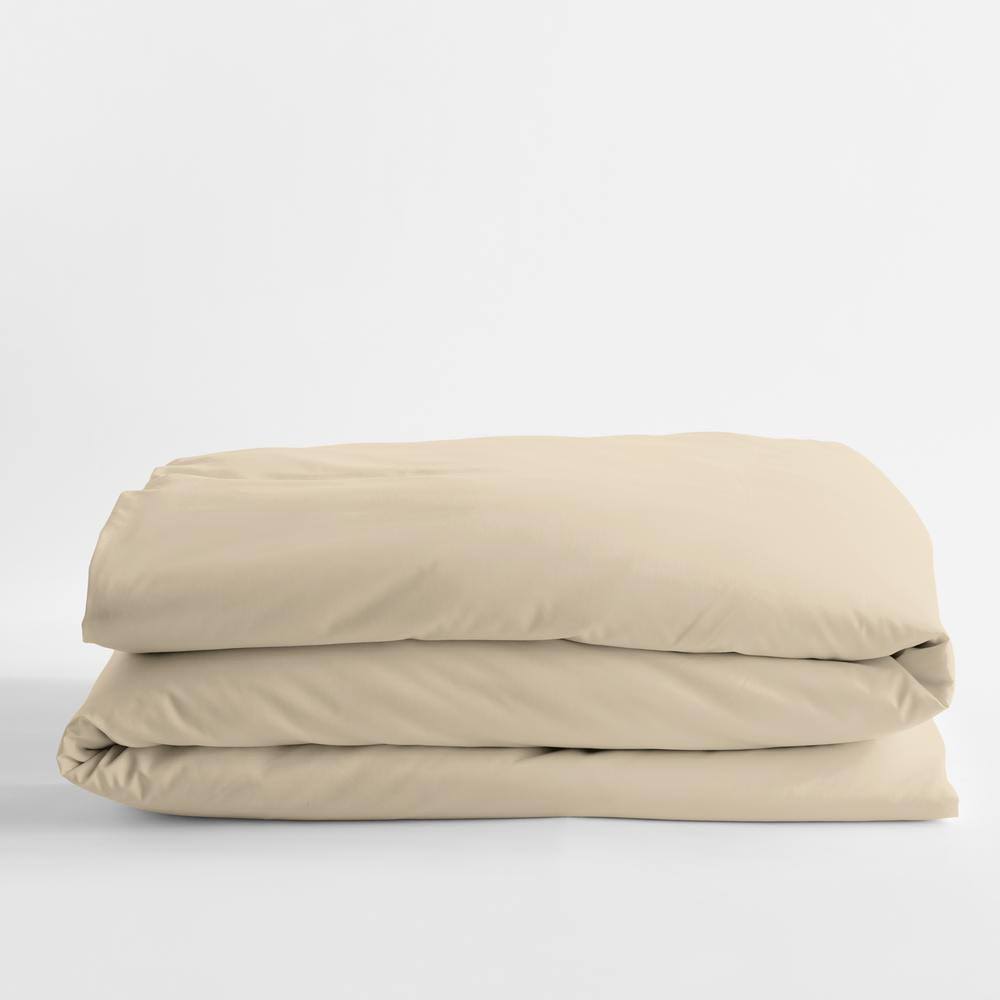 Brown Egyptian Cotton Sateen Full Duvet Cover K435828