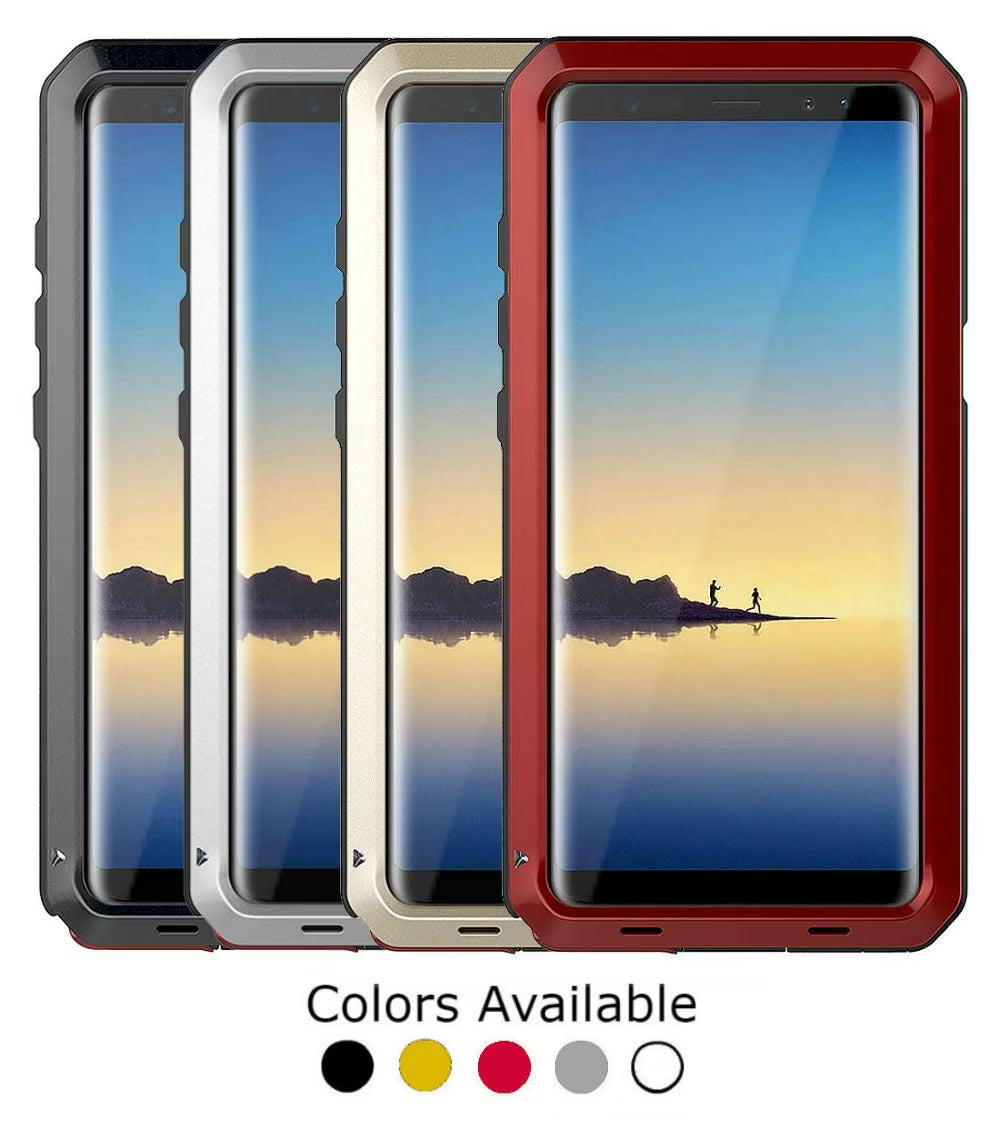 Aluminum Metal Samsung Galaxy S8 Plus Case (Black) Heavy Duty Shockproof Scratch Resistant Protection C896