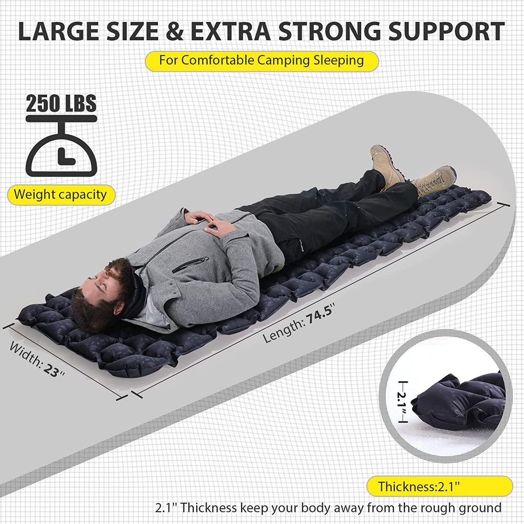 Navy Blue One Person Camping Mattress Z191609