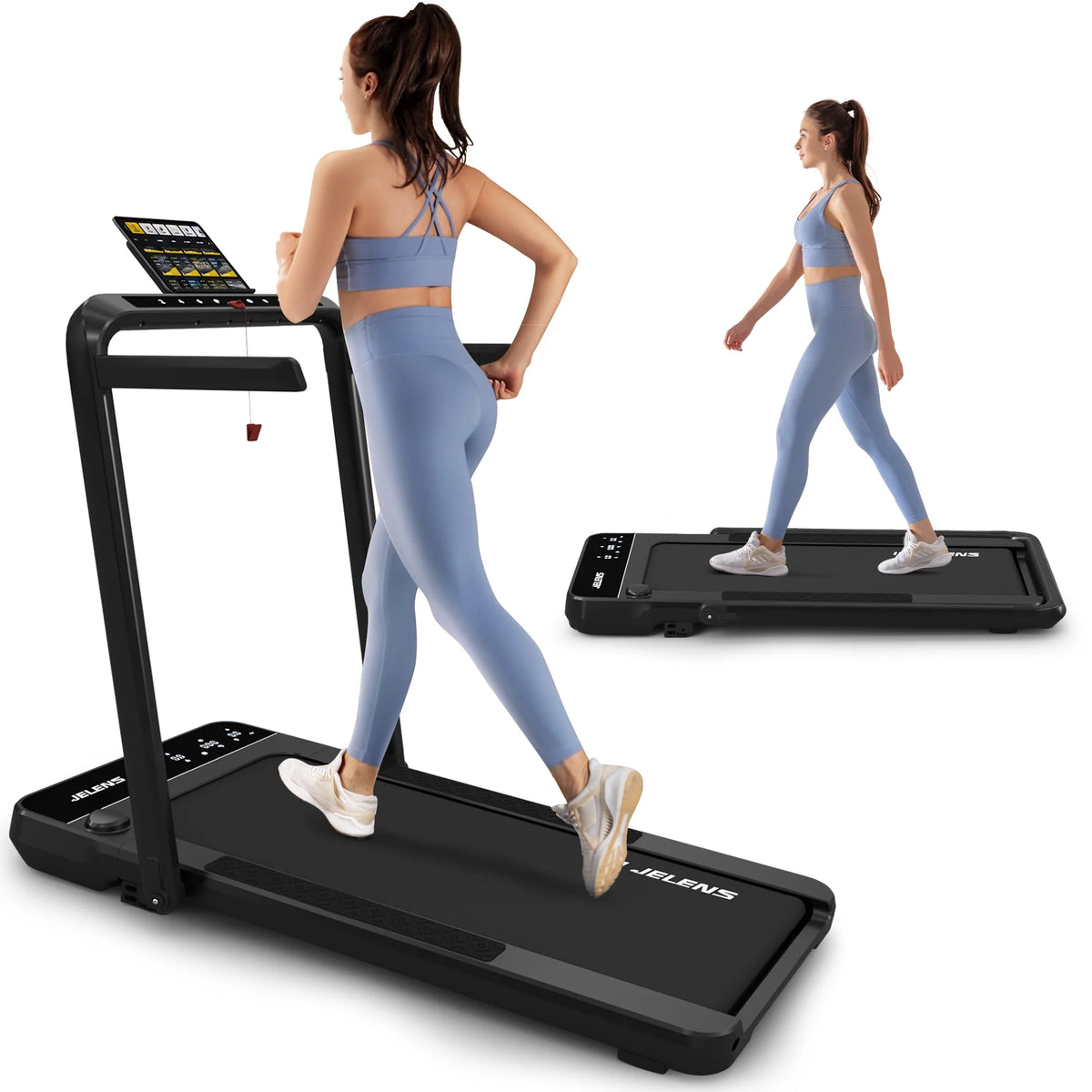 2 in 1 Incline Treadmill Under Desk Walking Pad O337944