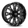 20X10 5X139.7 Gloss Black Milled Wheel J491808
