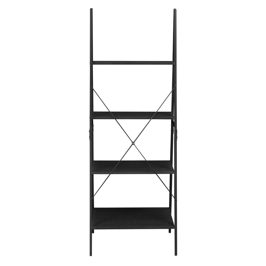72x22 Ladder Bookcase Black E160