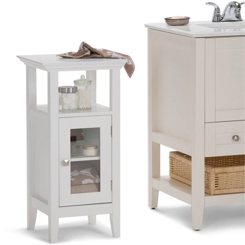 Pure White Floor Storage Bath Cabinet K273771