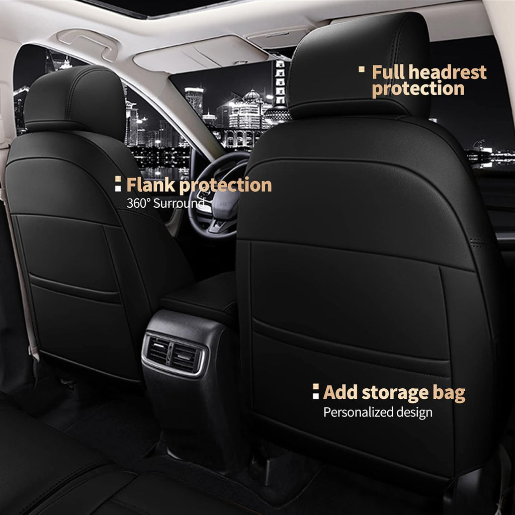 Faux Leather Car Seat Covers Full Set for 2017 2022 CRV R56511
