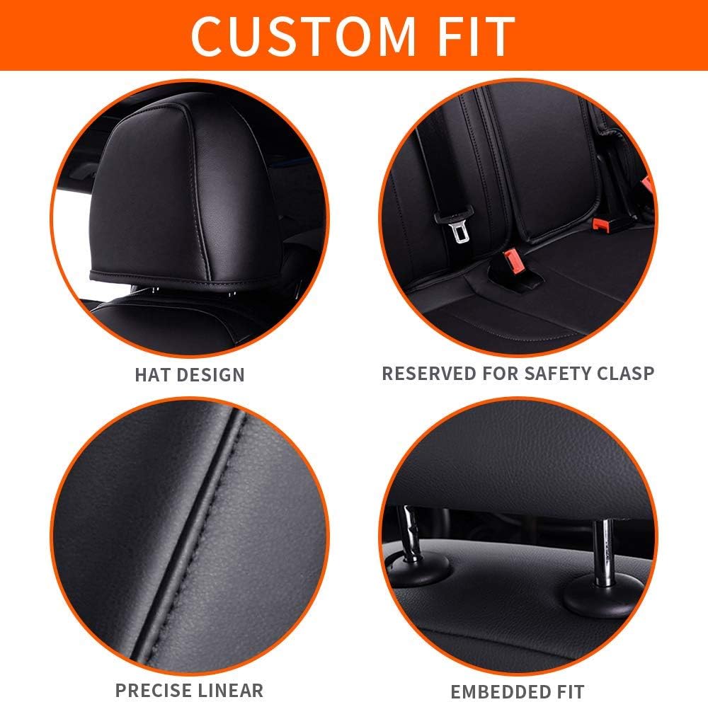 Faux Leather Car Seat Covers Full Set for 2017 2022 CRV R56511